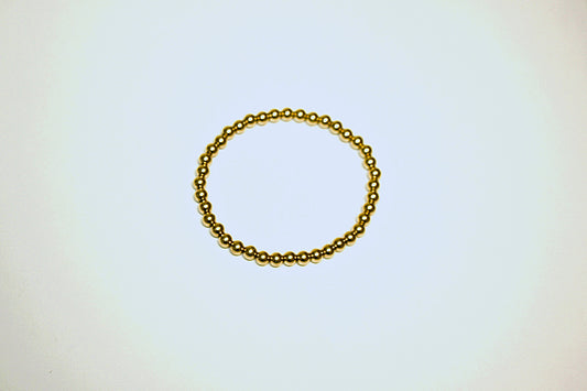 14k Gold Filled 4mm Bead Bracelet - Wild Daisy Design